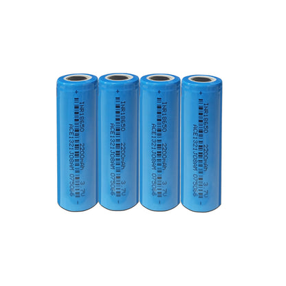 18650 2200mah 3.7v Lithium ion Battery Long Cycle Life 100Pce