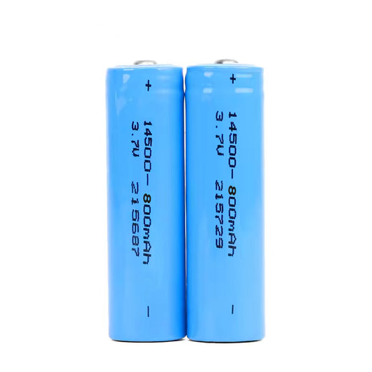 14500 Lithium Cell 3.7v 800mah 1000mah Rechargeable Battery 100Pce