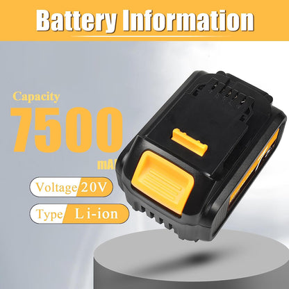 20v 3Ah/20v 4ah/20v 5ah/20v 6ah Rechargeable Replacement Battery for Dewalt DCB205 DCB206 for Power Tool battery