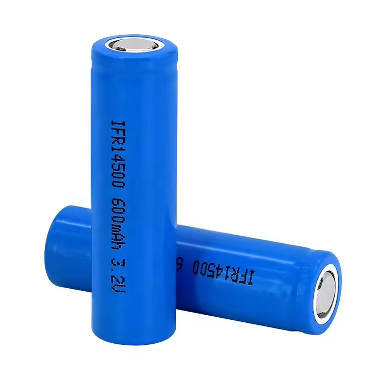 14500 3.2v Lithium Cell 600mAh Li- Ion Battery For Flashlight Solar Light 100Pce