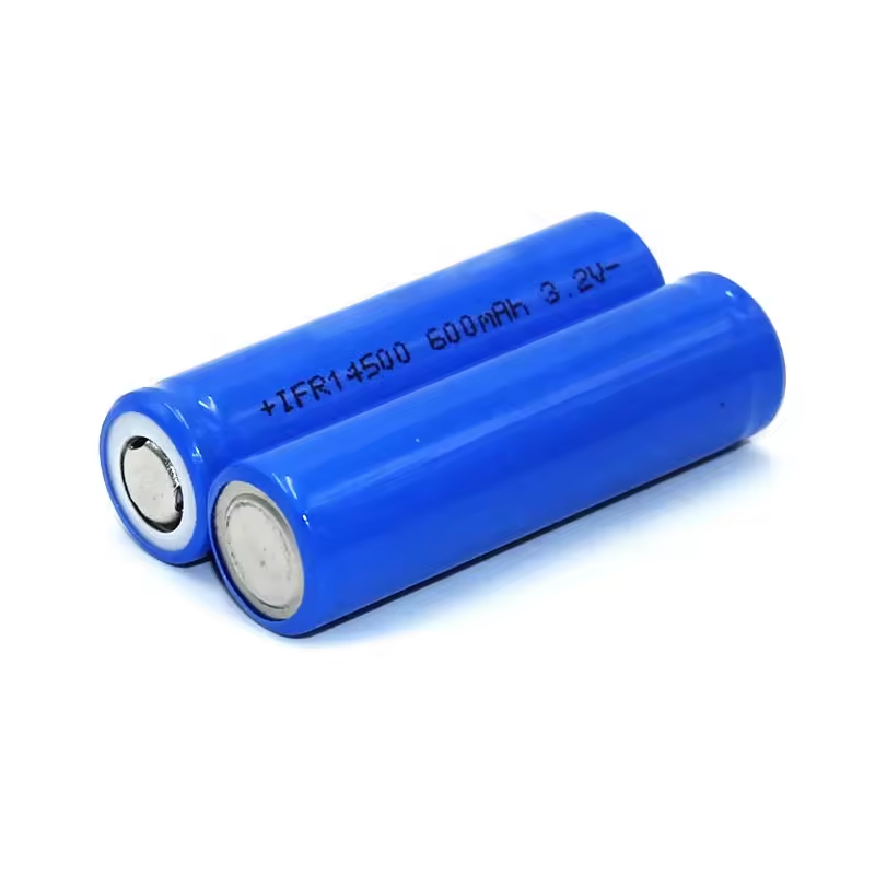 14500 3.2v Lithium Cell 600mAh Li- Ion Battery For Flashlight Solar Light 100Pce