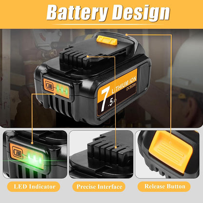 20v 3Ah/20v 4ah/20v 5ah/20v 6ah Rechargeable Replacement Battery for Dewalt DCB205 DCB206 for Power Tool battery