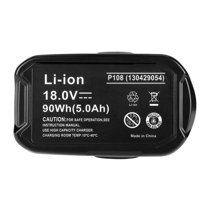 Replacement Lithium Battery for Ryobi Tool Battery 18V 4ah/5ah/6ah Power Tool Battery