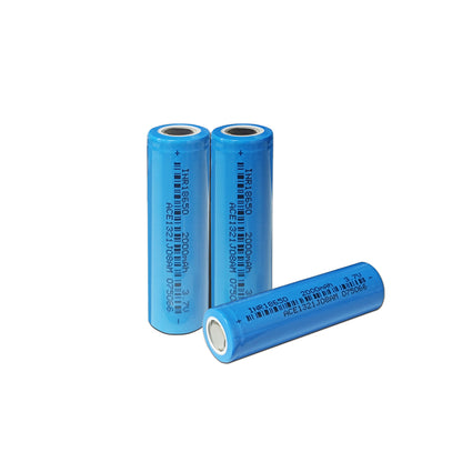 18650 3.7V 2000mAh Li-ion Battery for Portable Flashlight 100Pce