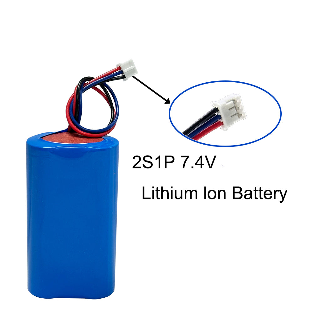 7.4V 18650 Rechargeable Battery Pack 6800mAh 1P2S Li-ion Battery