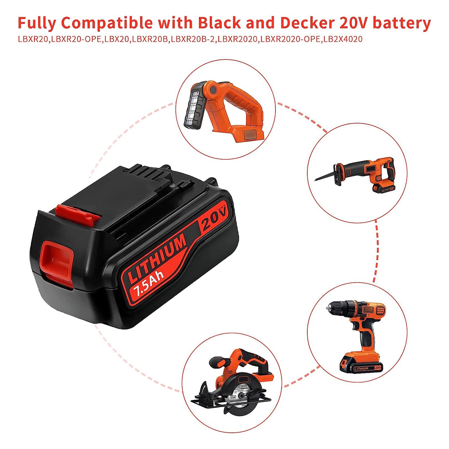 Replacement Tool Lithium Battery 18V 3ah 4ah 5ah 6ah For Black& deckers Cordless Drill