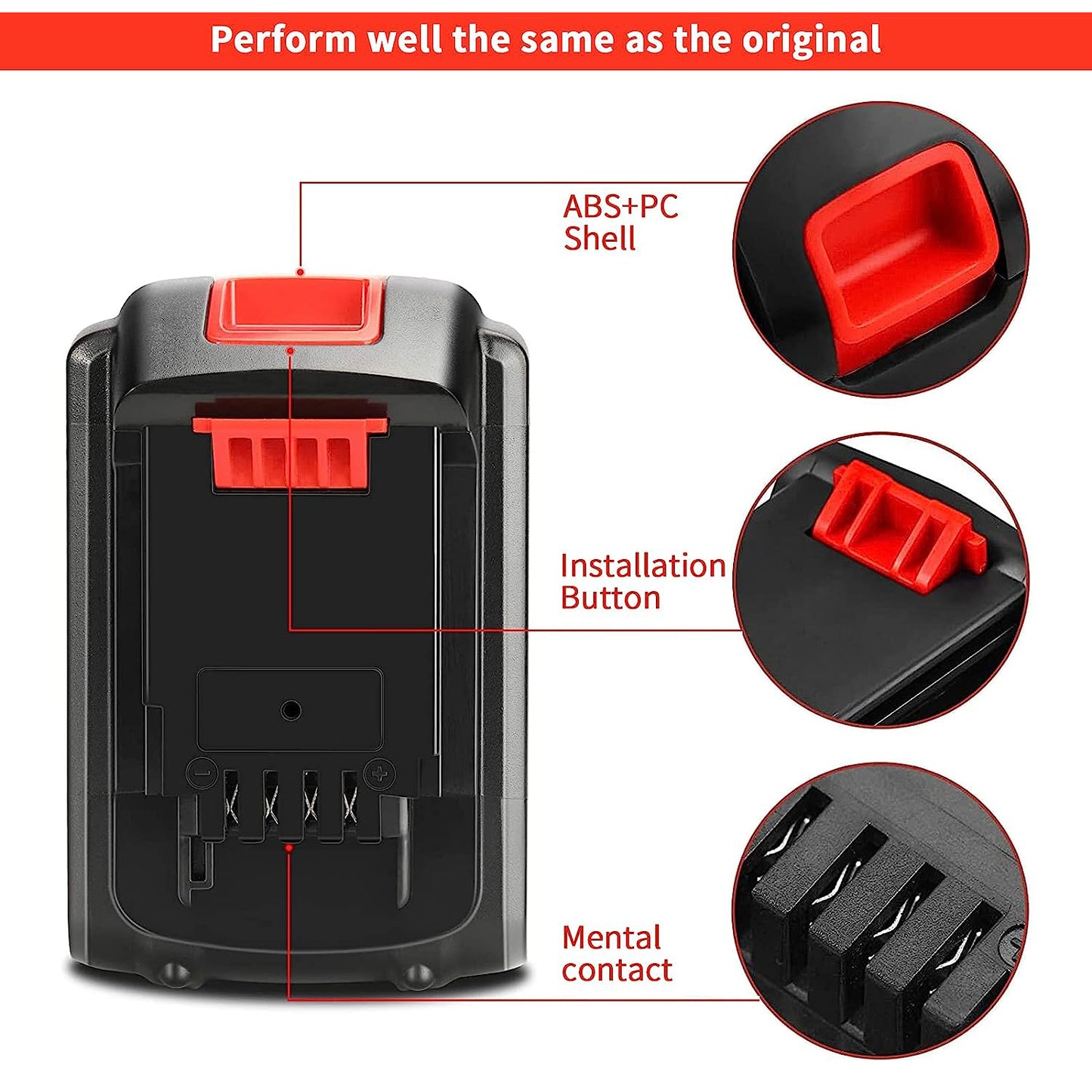 Replacement Tool Lithium Battery 18V 3ah 4ah 5ah 6ah For Black& deckers Cordless Drill