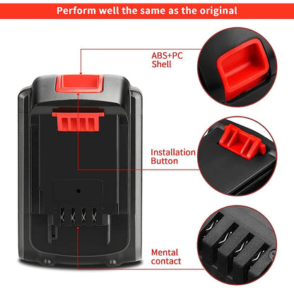 Replacement Tool Lithium Battery 18V 3ah 4ah 5ah 6ah For Black& deckers Cordless Drill